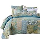43217-31702 Green Patchwork Queen Size Quilt Bedding Sets Cotton 709445885981