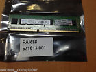 Pc3-12800u 698650-154 671613-001 Hp 4gb Ddr3 1600mhz 240-pin Unbf 2rx8 Cl11 Dimm