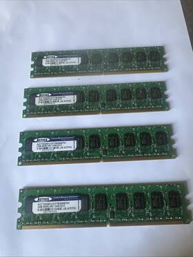 Act2geu72t8g667h Actica Lot Of 4 Memory 2gb Pc2 5300e Ddr2