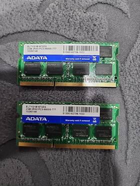 Am1l16bc4r1-b1gs Adata Lot 2 4gb 1rx8 Pc3l-12800s-11 Sodimm Laptop Ram Zz4-2 13