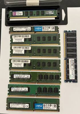 Apple Kta-mp1066/4g Lot Qty 22 Memory Modules Including Kingston Applemac Kta-mp1066/4g-single
