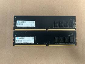 Pc4-21300u-19 Axiom Lot Of 2 8gb 1rx8 Ddr4-2666 1.2v Desktop Ram F7-6 3