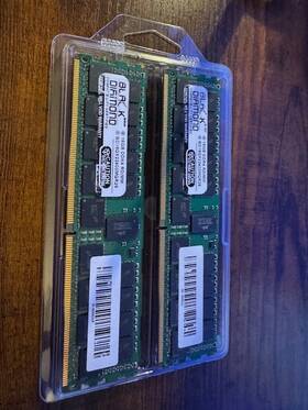 Black Diamond Bd16gx22400mqr26 Memory 32gb 2 X 16gb Ecc Registered Ddr4 2400 Pc4 19200 Server