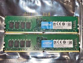 Crucial Ct16g4dfd824a.c16fad1 32gb 2 X 16gb Ct16g4dfd824a.m16fj Ddr4-2400 Udimm Desktop Memory