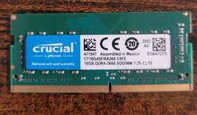 Ct16g4sfra266.c8fe Crucial Ct16g4s266m - 16gb Ram Ddr4-2666 Sodimm 1.2v Cl19 Ct16g4sfra266.c8fe Crucial Ct16g4s266m - 16gb Ram Ddr4-2666 Sodimm 1.2v Cl19