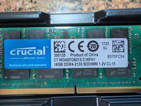 Crucial Ct16g4sfd8213.c16fh1 16 Gb Cl15 Ddr4-2133 1.2v Laptop Ram