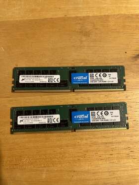 Ct32g4rfd432a Crucial Kit 64gb 2x 32gb 3200mhz Ddr4 Rdimm 2rx4 288-pin 1.2v Server Memory Ram
