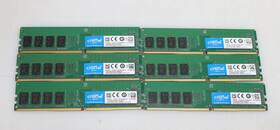 Crucial Ct4g4dfs824a.c8fbd2 Lot 6x 4gb 24gb Ddr4-2400 Desktop Memory