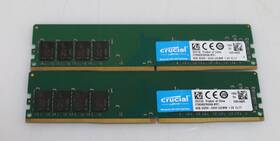 Ct8g4dfs824a.8fe1 Crucial Lot 2x 8gb 16gb Ddr4-2400 Desktop Memory