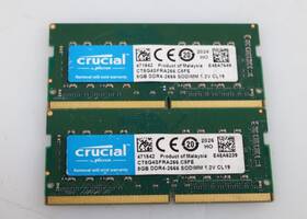 Ct8g4sfra266.c8fe Crucial Lot 2x 8gb 16gb Ddr4-2666 Sodimm Memory