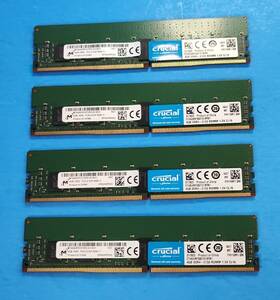 Crucial Pc4-2133p-rdb-11 Micron 16gb 4x4gb Pc4-2133p Ddr4 Registered Ecc Rdimm Server Memory