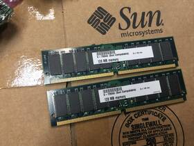 12-12800a Dataram Lot Of 2 Low Profile 128mb Dimm Ecc.reg 200pin Test-pass