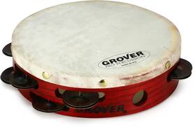 Hts-8 Grover Pro Percussion T2/hts-8 Custom Dry 8-inch Silver Natural Double-row Tambourine
