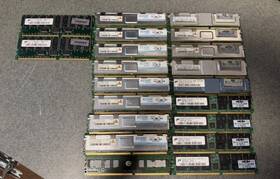 Et974aa Hp Edge Micron Bulk Server Ram Lot Ddr2 Ecc Registered / Mixed Sizes