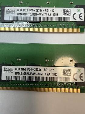 P03049-191 Hpe 2x 8gb Pc4-2933y Ddr4 Ecc Rdimm 1rx8 Server Ram Dl380 Dl360