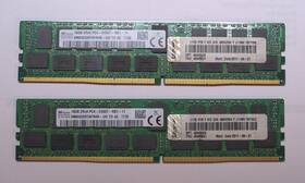 Hma42gr7afr4n-uhtd Hynix Lot Of 2 16gb Ddr4-2400 Ecc Rdimm Ram Server Memory Ac