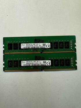 Pc4-2400t-ub1-11 Hynix Hma82gu6afr8n-uh Lot Of 2 16gb 2rx8 Ddr4 Registered Server Memory Ram