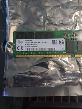 Hmcg94mebqa119n Hynix 64gb Pc5-4800b Ddr5-4800mhz Ecc Dual Rank Memory Module