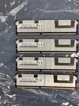 Pc3l-10600l-9-12-co Hynix Hmt8417amr4a-h9 Lot Of 4 32gb 4rx4 Memory Module Free Shipping Pc3l-10600l-9-12-co Hynix Hmt8417amr4a-h9 Lot Of 4 32gb 4rx4 Memory Module Free Shipping