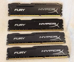Hx318c10fbk2-16 Hyperx Kingston Fury 32 Gb Kit 4x 8gb 1866mhz Ddr3 Cl10 Dimm Hx318c10fbk2/16