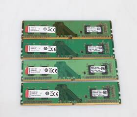 9932291-002.a00g Kingston Lot 4x 4gb 16gb Kvr24n17s6/4 Ddr4-2400 Desktop Memory