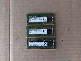Kingston 9995624-033.a00g 3x 8gb Ddr4 2400t So-dimm Laptop Memory Ram A3-1 8