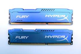 Hx316c10fbk2 Kingston Hx316c10fbk2/8 8gb Blue Hyperx Fury Ddr3 1600 Mhz Memory Kit 2 X 4gb Used