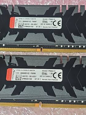Hx436c17pb4k2 Kingston Lot 2x 8gb 16gb Kit Hyperx Predator Hx436c17pb4k2/16 Ddr4 Tested. #z28