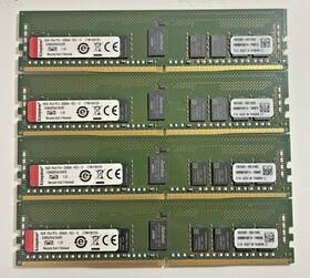 Kingston Ksm32rs4/16hdr Lot Of 4 Server Premier 16gb Pc4-3200aa Ddr4 Ecc Reg 1rx4 Memory