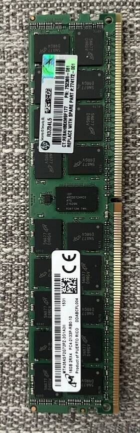 Pc4-2133p-rb0-10 Micron 251543184665 16 Gb 2rx4 Rdimm Ecc Reg Ddr4-2133 Server Ram
