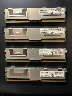 Ct51272af667.m36fm016 Micron Crucial 16gb 4x4gb Ddr2 Memory Modules