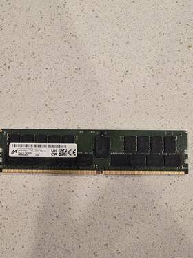 Mta36asf4g72pz-2g61si Micron Hm00003ahj 32gb 2rx4 Pc4-2666v-rb2-12 1x32g Ecc Ram