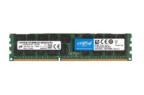 Mt36ksf2g72pz-1g6p1mg Micron 16gb 2rx4 Pc3l-12800r-11-13-e2 Ecc Reg Server Ram