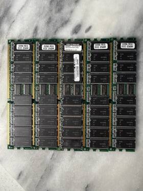 Mt46v32m8 Micron Lot Of 5 Ram
