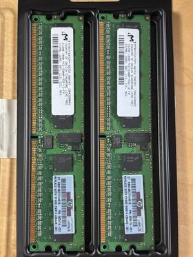 Pc2-5300p-555-12-f0 Micron Mt9htf6472py-667d2 512mb 1rx8 Dimm Ram X2 Each 1gb Total