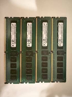 Mta18asf1g72pdz-2g1a1hj Micron Lot Of 4 8gb Ecc Server Ram 2rx8 Pc4-2133p-re0-10