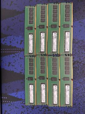 Mta18asf1g72pz-2g3b1ik Micron 8gb Ddr4 2400mhz Ecc Registered Memory Lot Of 8