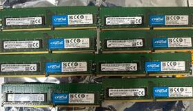 Mta18asf2g72az-2g6b1zg Micron Crucial 16gb 1rx4 Pc4-2666v Ddr4 Ecc Reg Ram