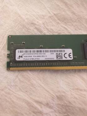 Mta18asf2g72az-2g6d1zi Micron Mt 16gb Ddr4 2666mhz Ecc Ram 2rx8 Pc4-2666v-re2-12 Mta18asf2g72pdz-2g6j1