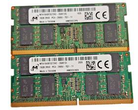 Mta18asf2g72hz-2g6e1 Micron 32gb 16g X 2 Ddr4-2666 Ecc Unbuffered Sodimm 260-pin Server Workstation Mta18asf2g72hz-2g6e1 Micron 32gb 16g X 2 Ddr4-2666 Ecc Unbuffered Sodimm 260-pin Server Workstation