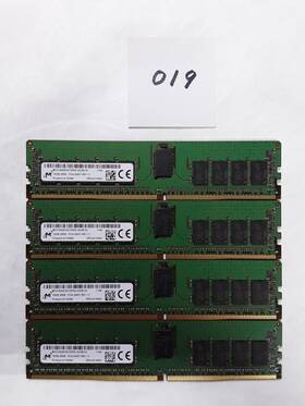 Micron Mta18asf2g72pdz-2g3b11g 019 16gb 2rx8 Pc4-2400t-re1-11 Server Ram Lot Of 4 Grade A