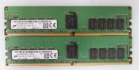 Mta18asf2g72pdz-2g6e1si Micron Lot 2x 16gb 32gb Pc4-2666v Dimm Server Memory