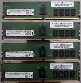 Mta18asf2g72pdz-2g6h1rqi Micron Lot Of 4 16gb 2rx8 Pc4-2666v Rdimm