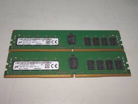 Mta18asf2g72pz-3g2e2ui Micron Lot Of 2 16gb 1rx4 Pc4-3200aa Ddr4 Ecc Server Ram