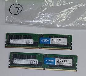 Mta36asf2g72pz-2g6e1q Micron 2 Sticks 16gb 2rx4 Pc4-2666-rb2-11 Server Ram