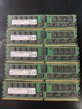 Mta36asf4g72pz-2g3b1r1 Micron Lot Of 5 Mta36asf4g72pz-2g3b1 32 Gb Pc4 2400t-rb1-11 Ram