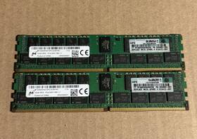 Mta36asf4g72pz-2g3b1rg Micron Lot Of 2 32gb Ddr4 Ecc Registered Server Ram