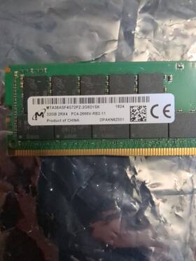 Mta36asf4g72pz-2g6d1sk Micron 32gb Pc4-2666v-r Registered Ecc 2rx4 Memory Rdimm