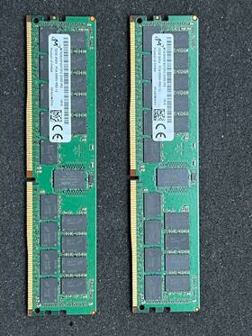 Mta36asf4g72pz-2g6e1rg Micron Lot Of 2 32gb 2rx4 Pc4-2666v-rb2-12 Server Ram