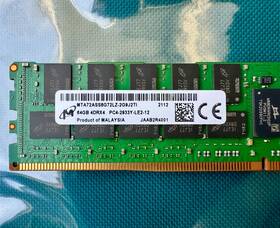 Mta36asf4g72pz-2g9e1 Micron Mta72ass8g72lz-2g9 64gb 4rx4 Pc4-2933y Ecc Sdram 15-106198-01 1 Module
